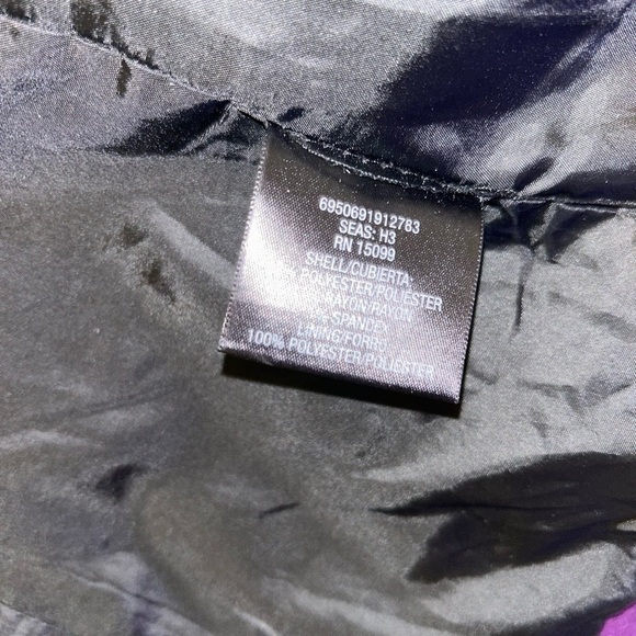 Covington womens sz medium purple full zip peacoat w adjustable plush lined hood - Picture 9 of 9